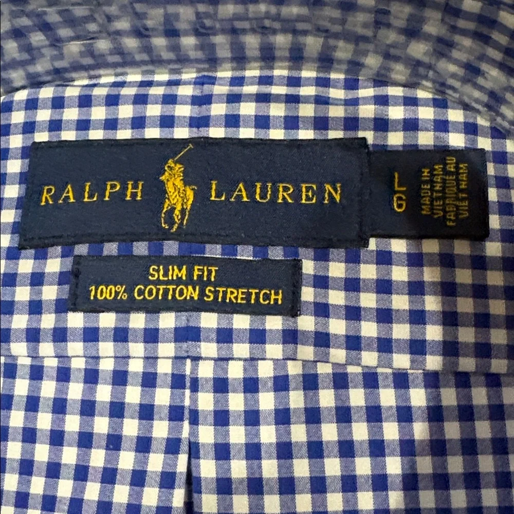 Ralph Lauren Slim fit 100% cotton stretch long sleeves - Picture 3 of 10